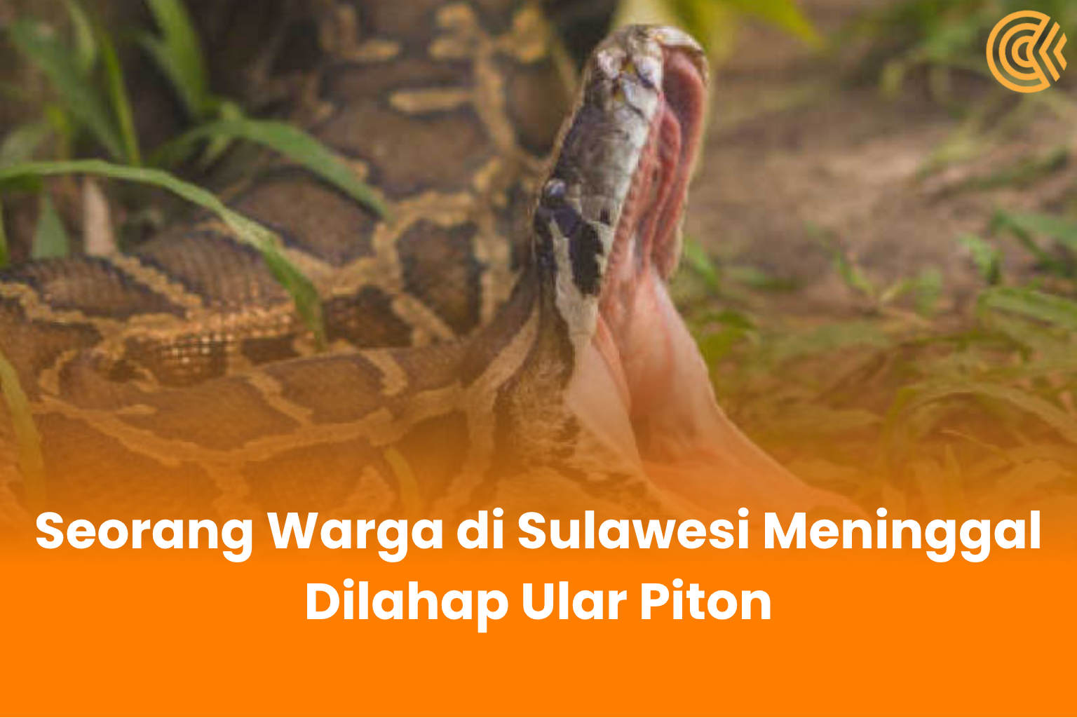 Seorang Warga di Sulawesi Meninggal Dilahap Ular Piton