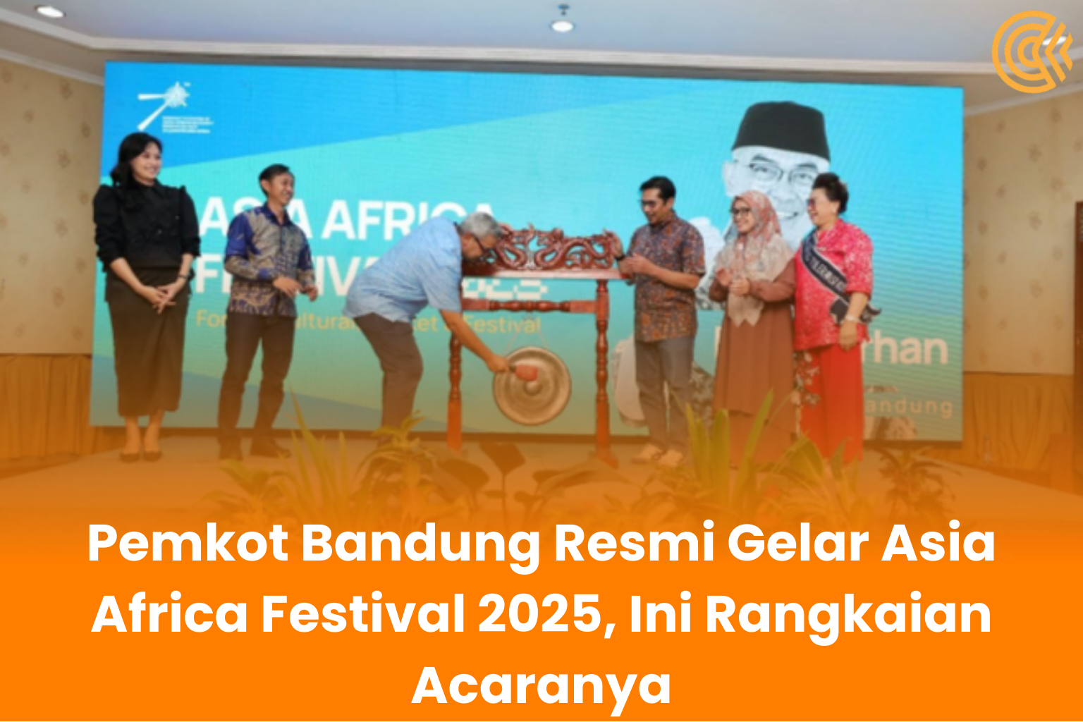 Walkot Bandung Muhammad Farhan dalam pembukaan acara Asia Africa Festival (AAF) 2025